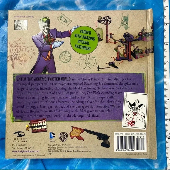 The World According to Joker -  2014 Hardcover 🤡🤪🦇 - Picture 12 of 14